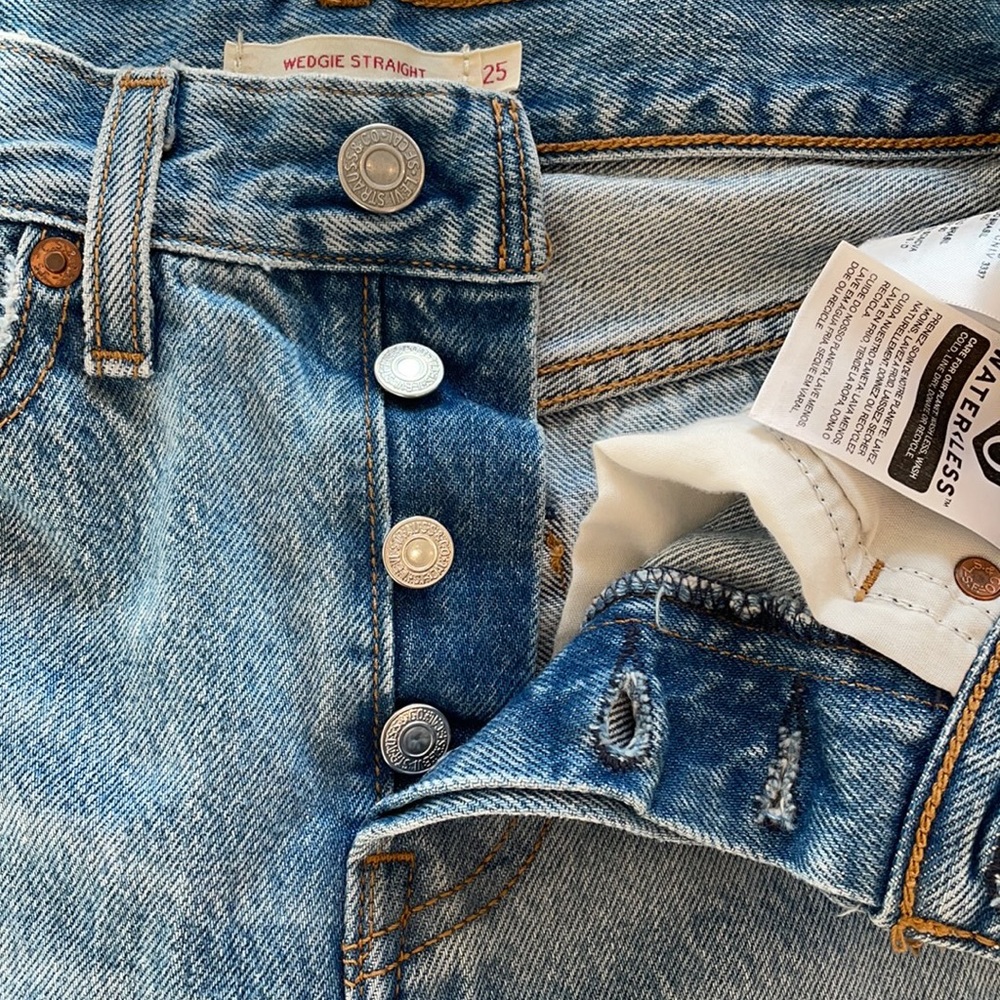 Levi’s Wedgie Straight Jeans Size 25 - Picture 7 of 8